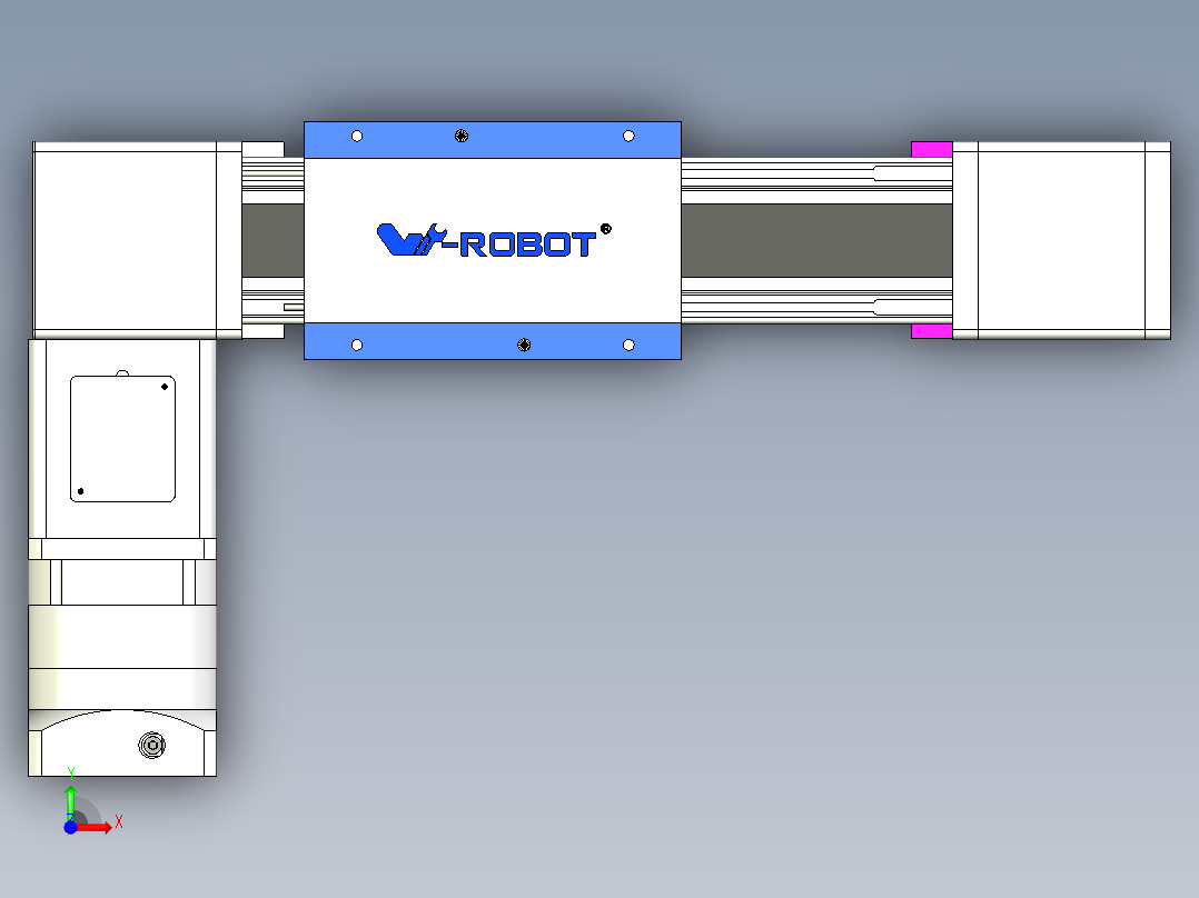 威洛博LB.GB同步带传动--欧规系列GB8-L192-S100-BL-P75-K前视图