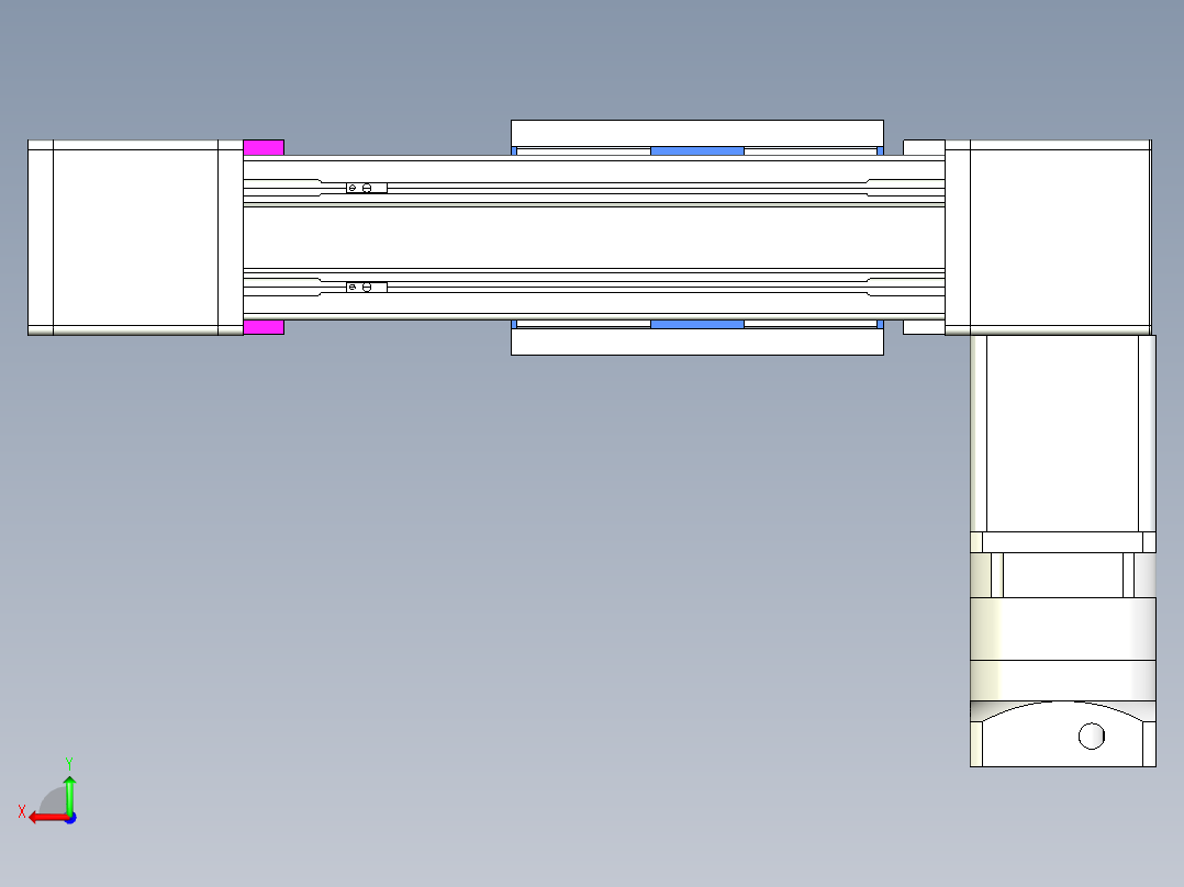 威洛博LB.GB同步带传动--欧规系列GB8-L192-S100-BL-P75-K后视图