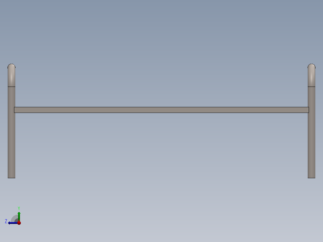 铁床框架床右视图