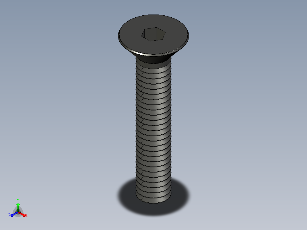 紧固件-STEP 0.3100 Allen Flathead