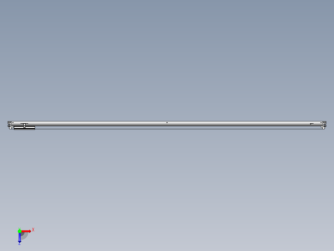 威洛博VL系列直线电机模组-VL14S3-S2850俯视图