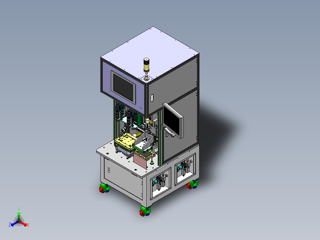 IP电池组装正等轴测图
