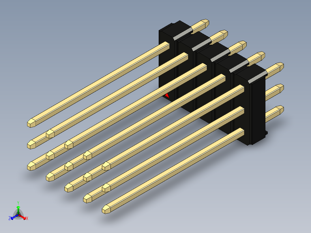 彩色公头100mil（2.54mm）系列-DS1021_black_3x05p_100mil_Type19_rev1.0