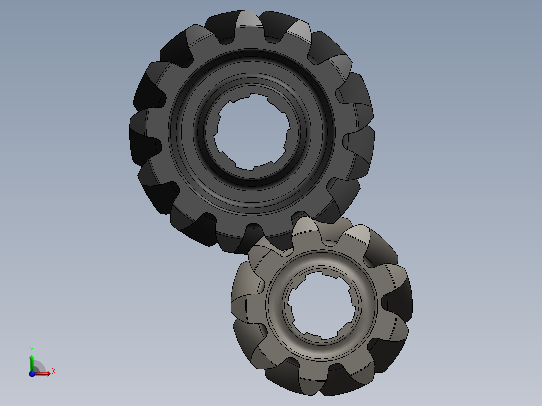 齿轮啮合 (72)前视图