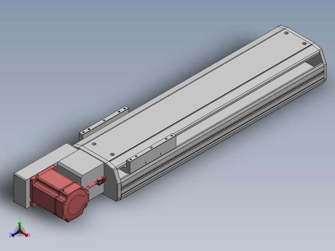 精密模组MT170-L125-400-L-M75-C4正等轴测图