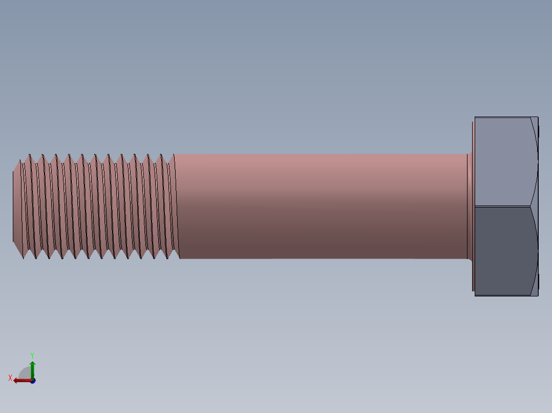 六角螺栓系列后视图