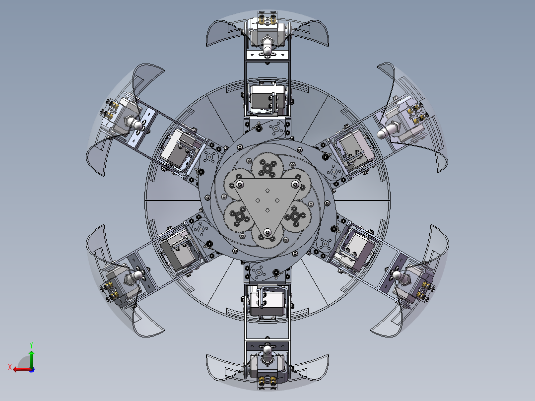 球形机器人后视图