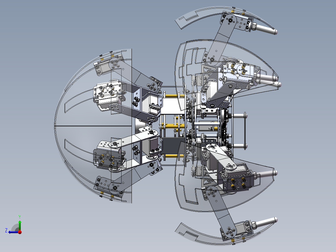 球形机器人右视图