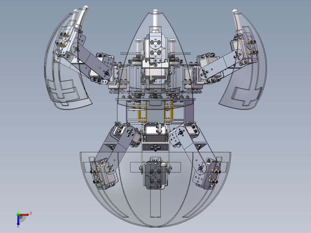 球形机器人俯视图