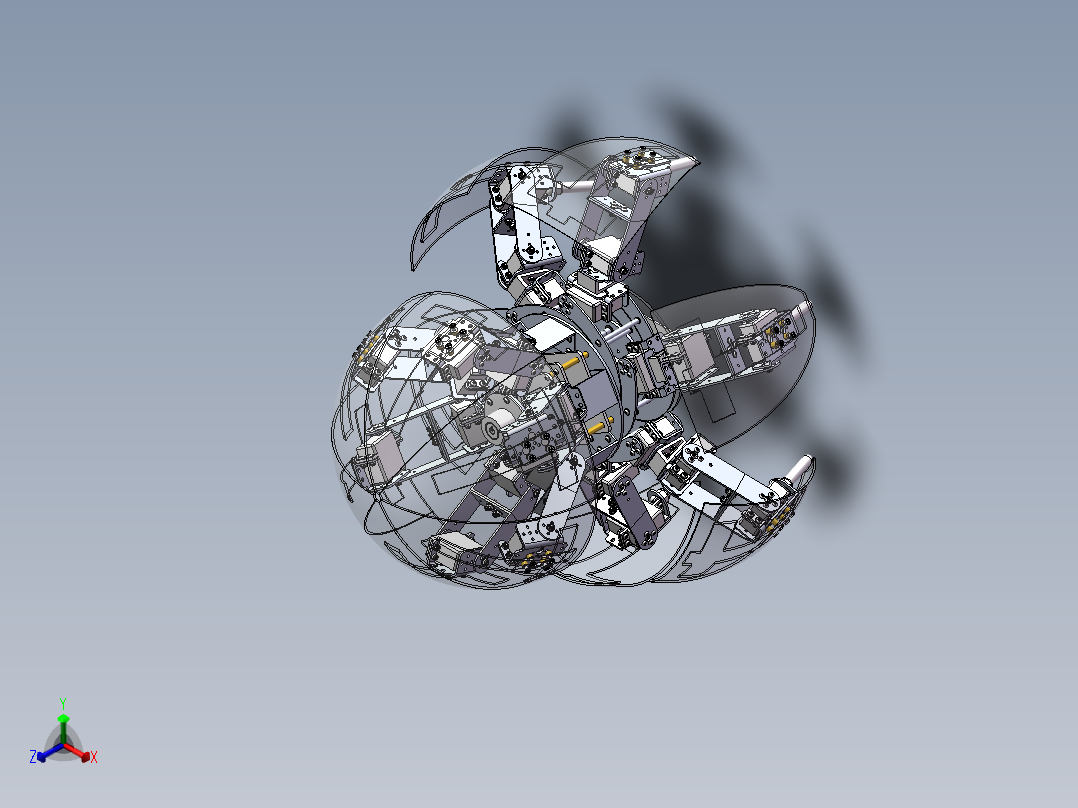 球形机器人正等轴测图