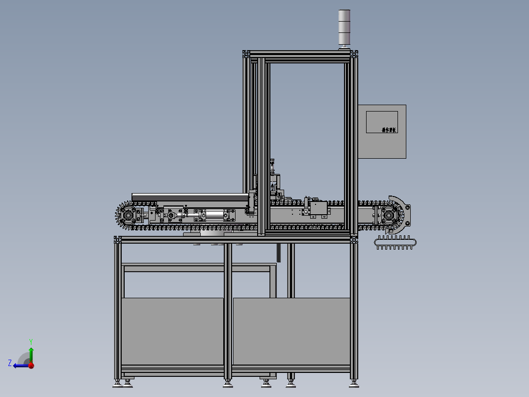 汽车零件包装机右视图