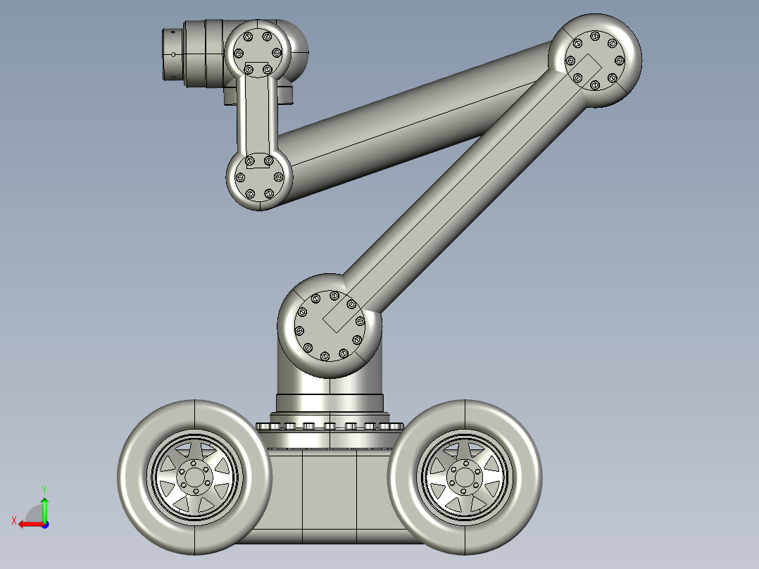 移动机器人后视图