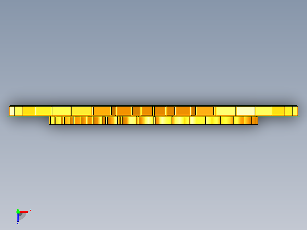 20151113-105923-06478 凸轮驱动的棘轮机构（原创运动仿真）俯视图