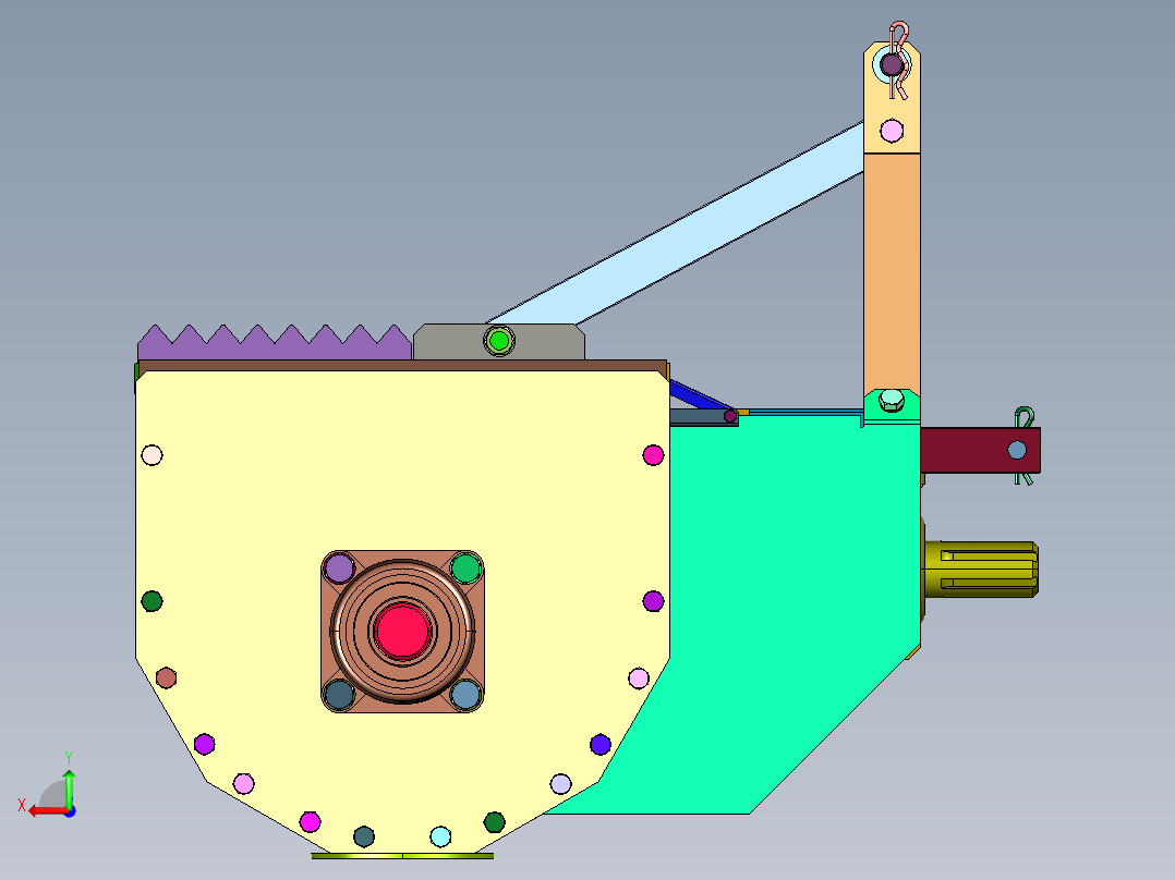 移动式搅拌混凝土运输一体机后视图