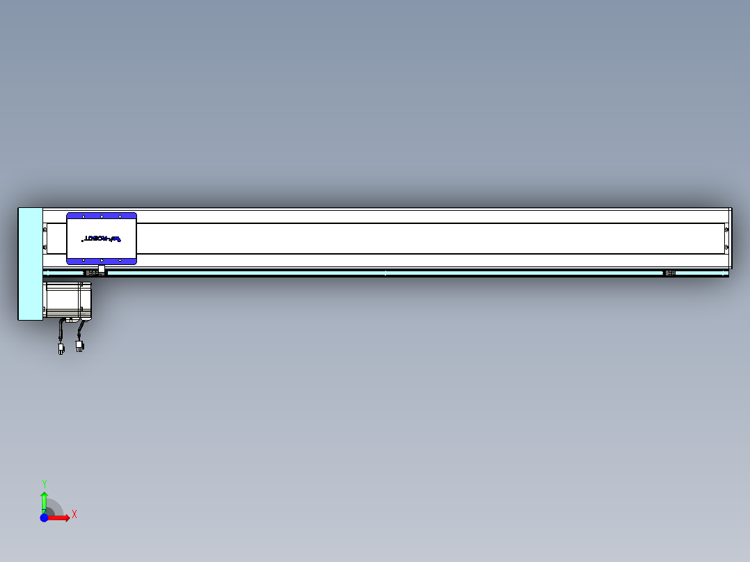 威洛博VC丝杆传动-无尘环境VC14-Lxx-C-S1300-BL-ZP75-C3前视图