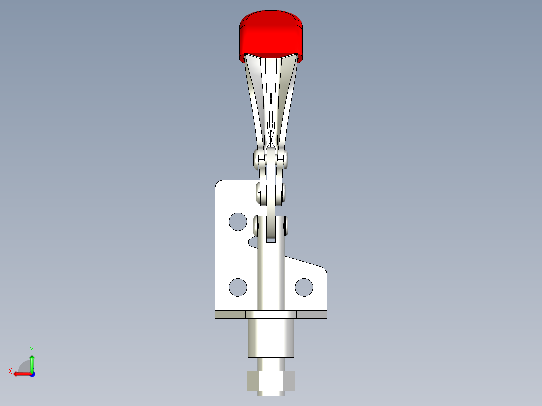 推拉式夾鉗SSP(F)-3D多系列多零件图纸模型后视图