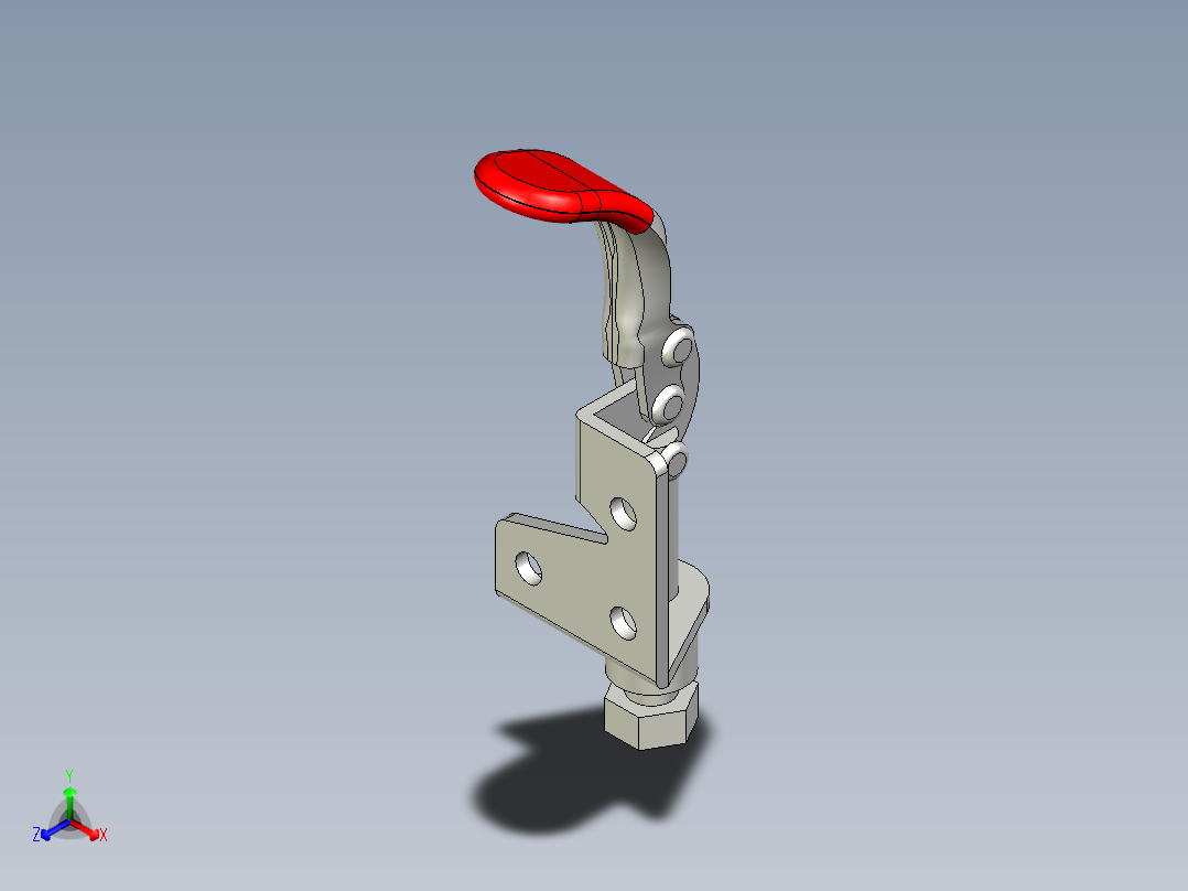 推拉式夾鉗SSP(F)-3D多系列多零件图纸模型正等轴测图