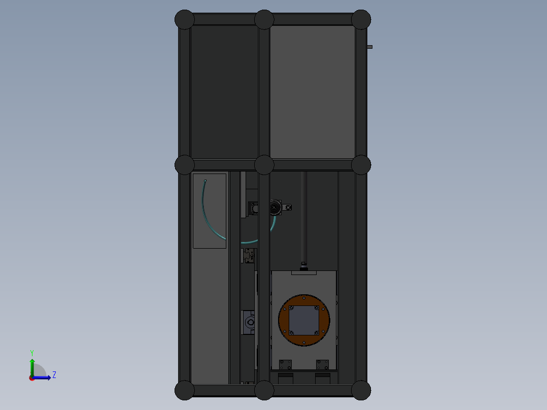 螺纹检测机左视图