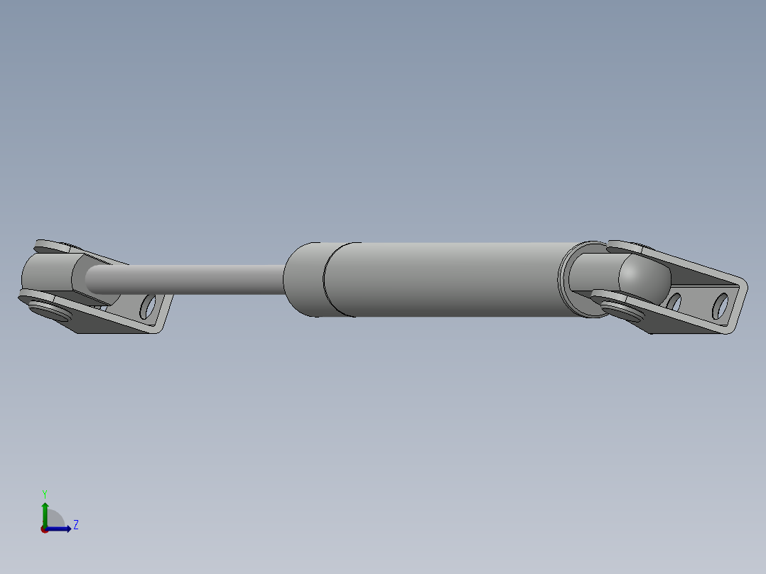 液压气弹簧定制左视图