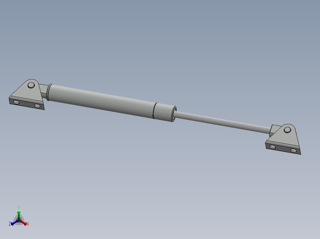 液压气弹簧定制正等轴测图