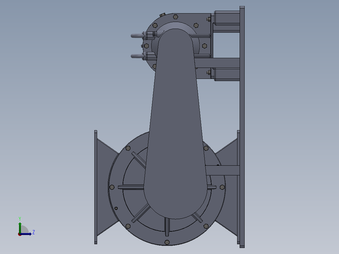1000D型离心喷雾干燥机三维模型=1484573==500左视图