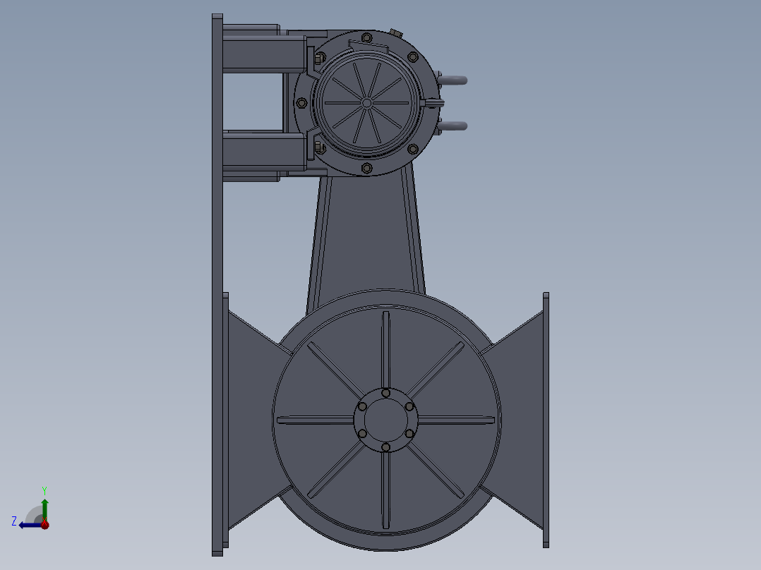 1000D型离心喷雾干燥机三维模型=1484573==500右视图
