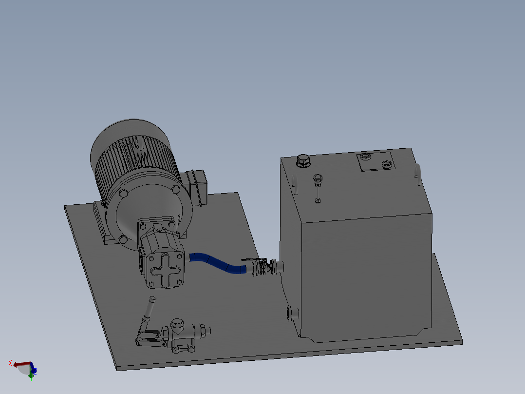 油泵单元 油箱电机装配