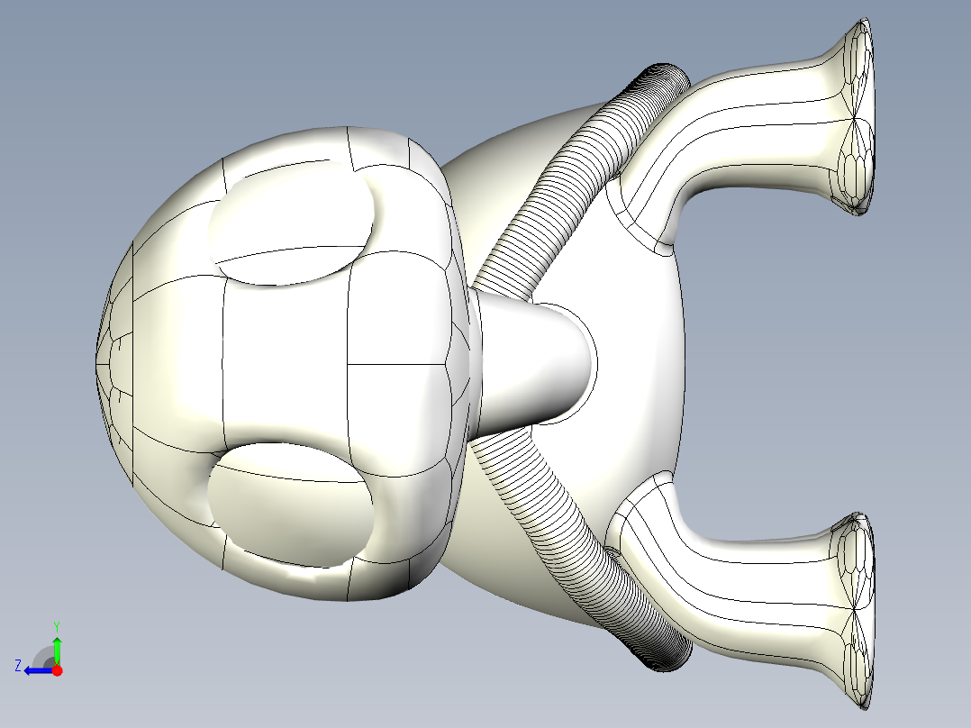 可爱的小海龟右视图