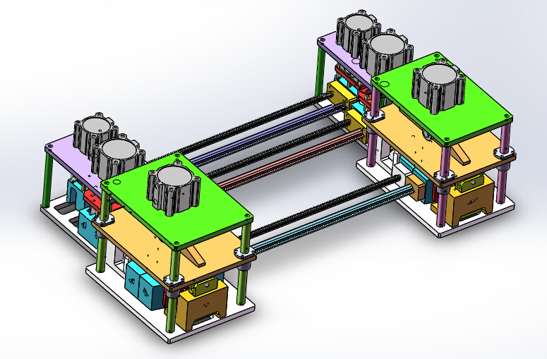 2ZY前门外水切半自动冲切机（sw18可编辑+cad+bom）