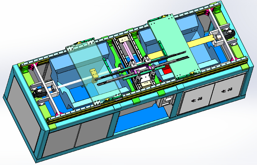 2ZY前门外水切半自动冲切机（sw18可编辑+cad+bom）