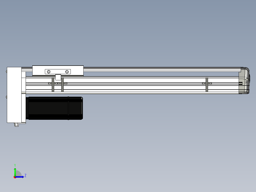 Toyo东佑达直线模组-ETH14-400-BM-400W+煞車左视图