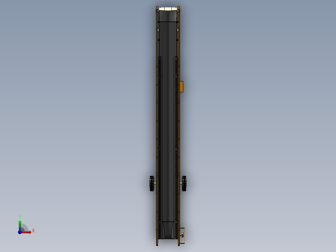B115-移动式斜皮带输送机前视图