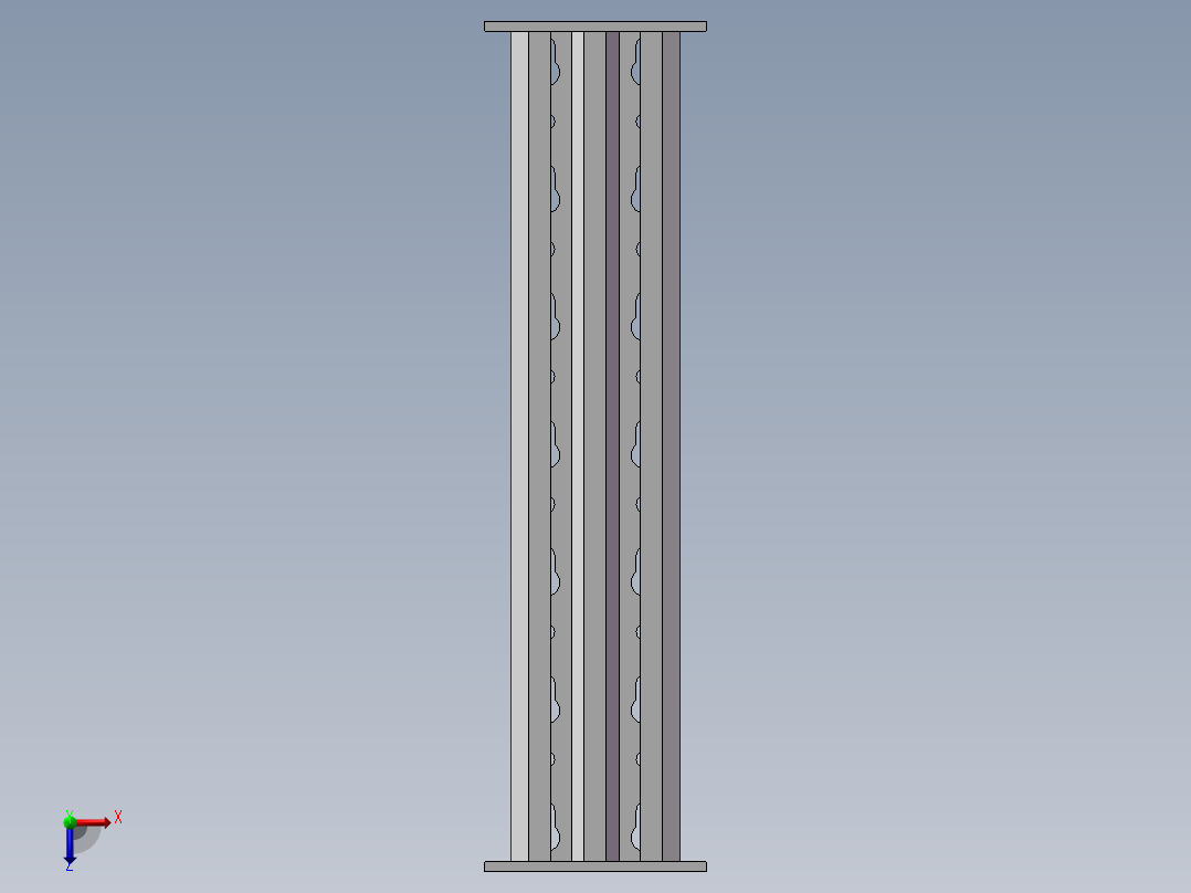 90四爪挂片俯视图