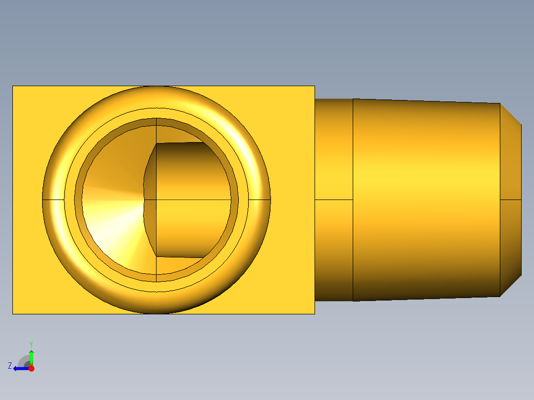倒齿式工业管接头Beaded Hose Barb 90Deg Elbow Tube to Male Pipe 269HB-8-4右视图