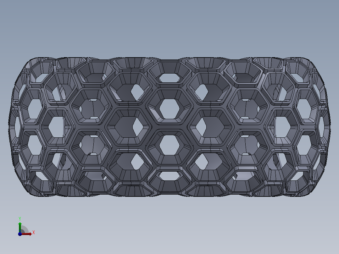 蜂窝环形戒指前视图