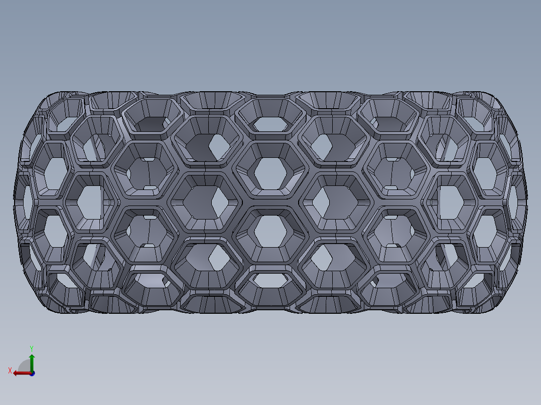 蜂窝环形戒指后视图