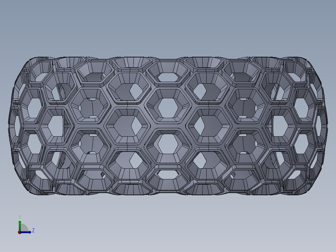 蜂窝环形戒指左视图
