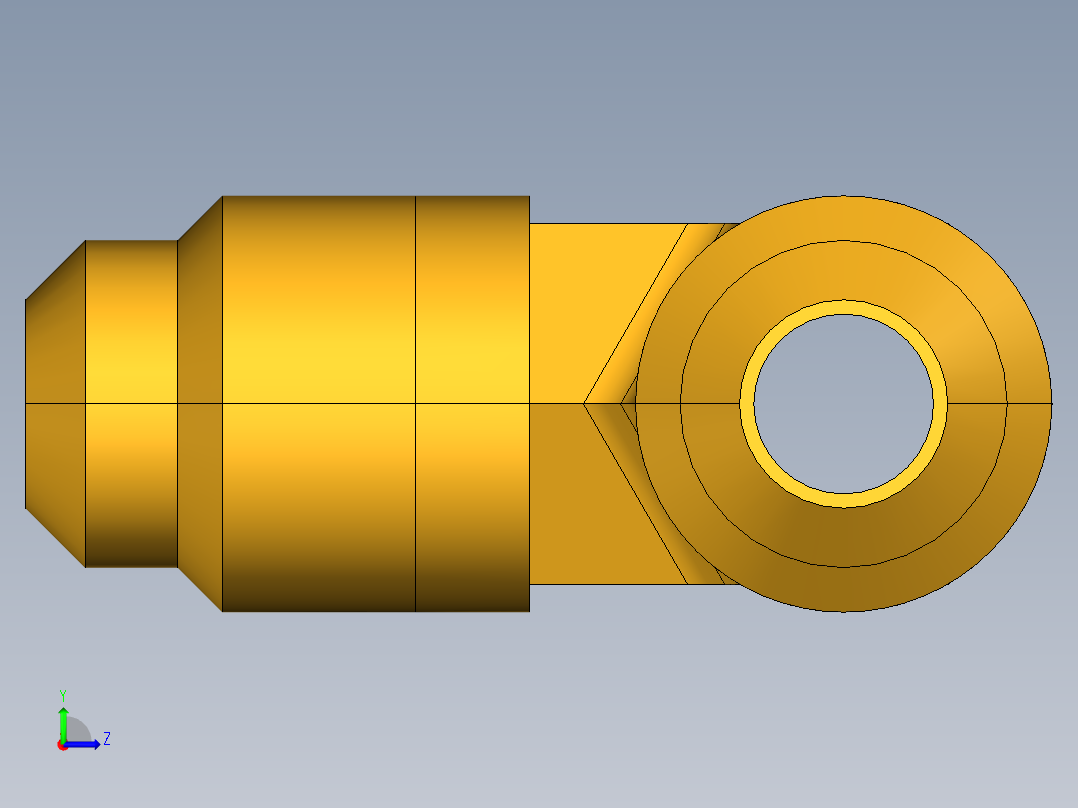 扩口式工业通用硬管接头Male Run Tee 151F-4-2左视图