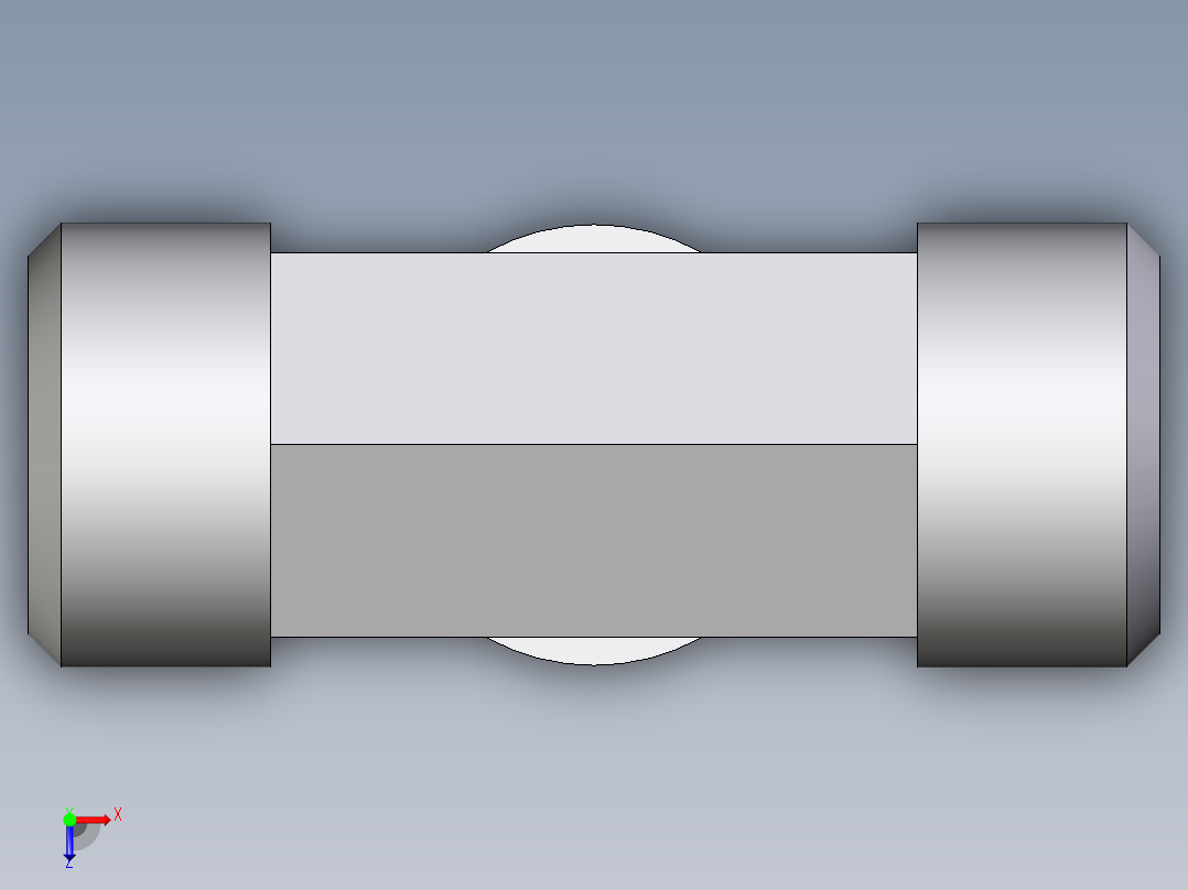 卡套式工业通用硬管接头EO_Male_stud_run_tee_TE15LR71X俯视图