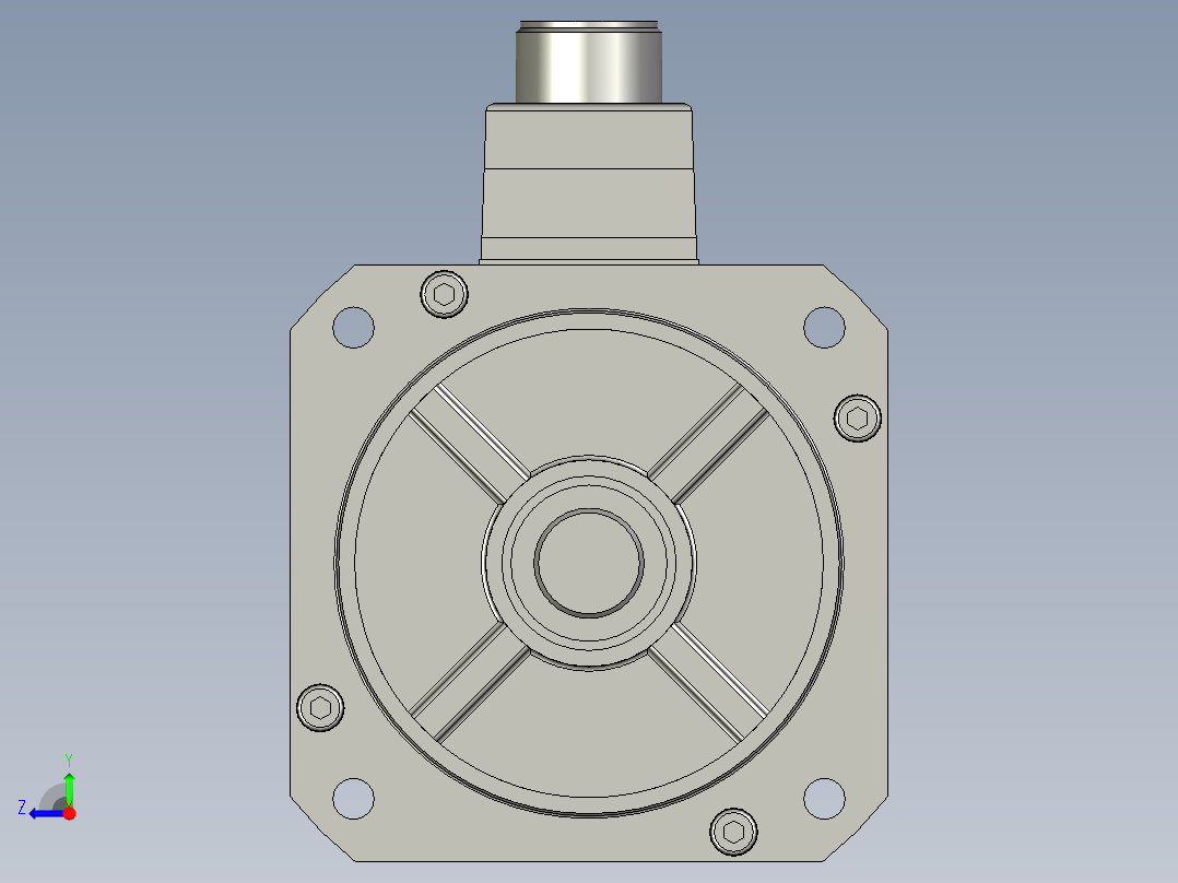 4000W MSME伺服马达右视图