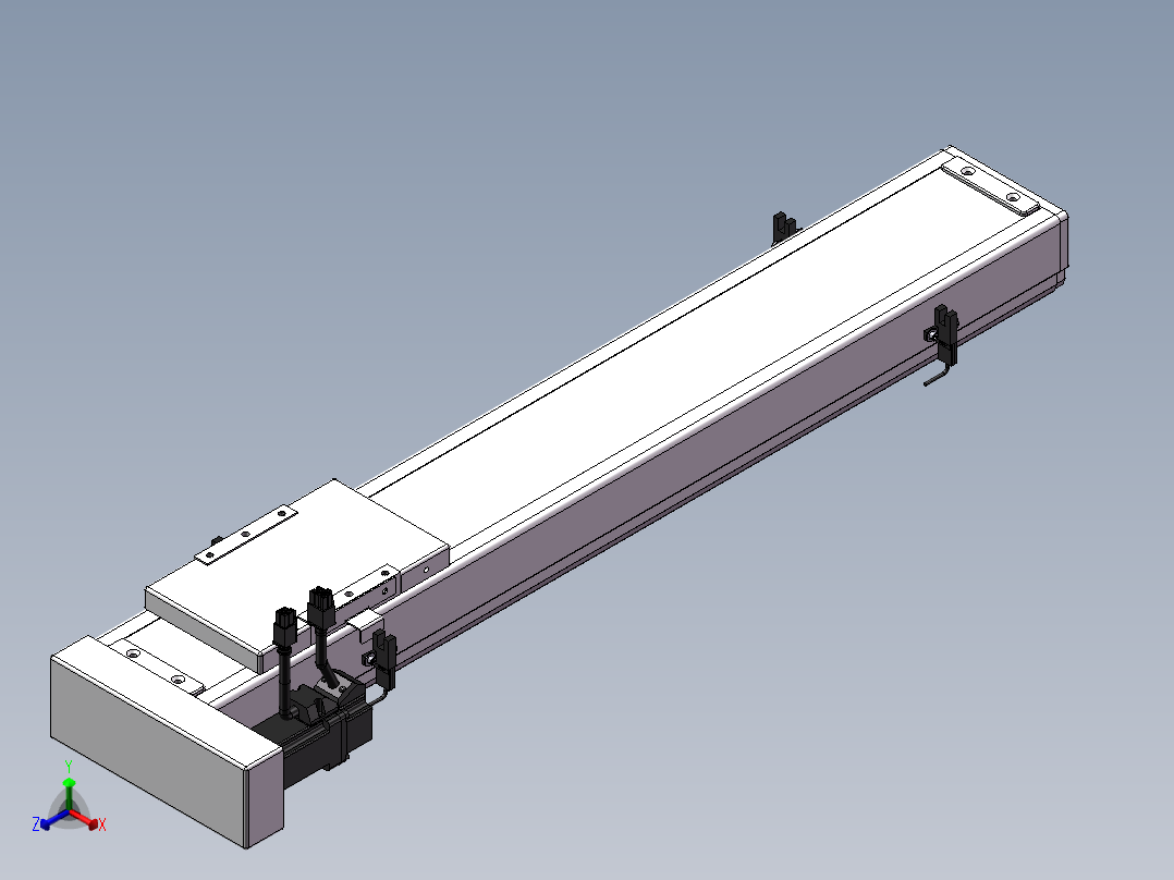 精密模组MC100-L05-500-BL-M10-C4正等轴测图