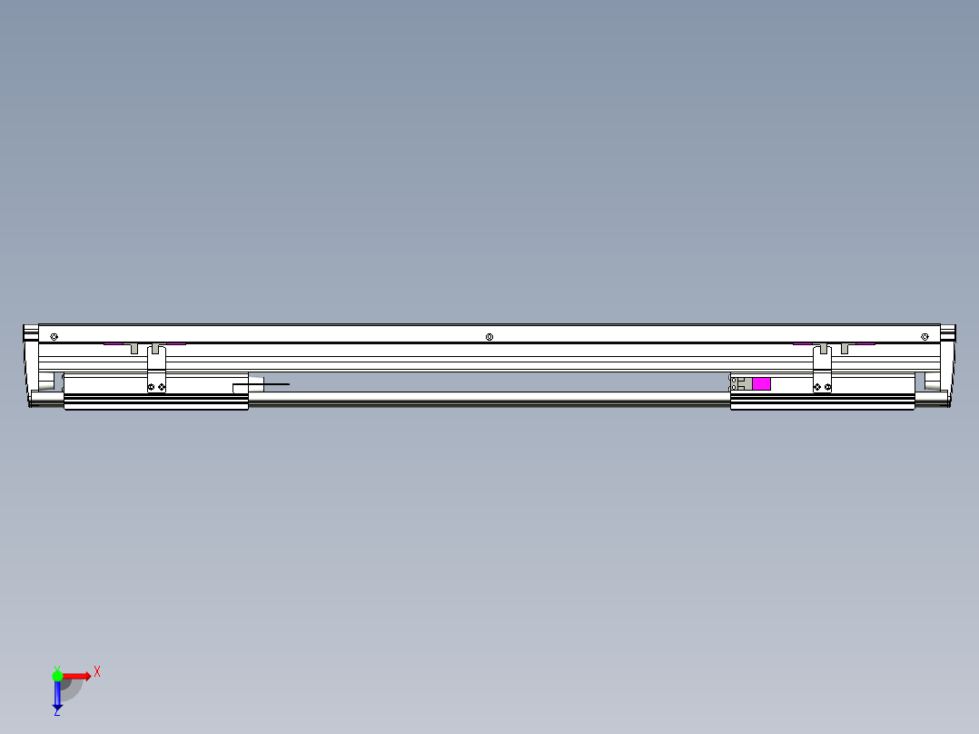 威洛博VL系列3d模型模组2VL14S2Y-S450俯视图