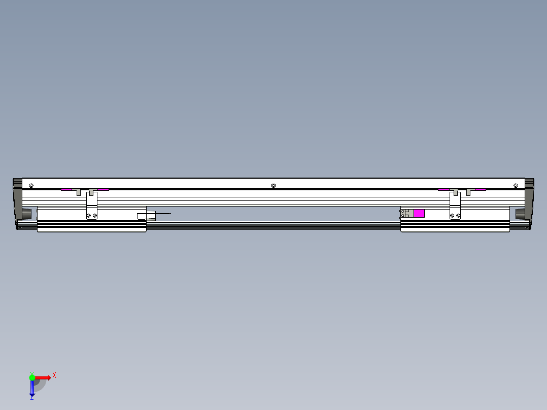 威洛博VL系列3d模型模组2VL17E2Y-S400俯视图