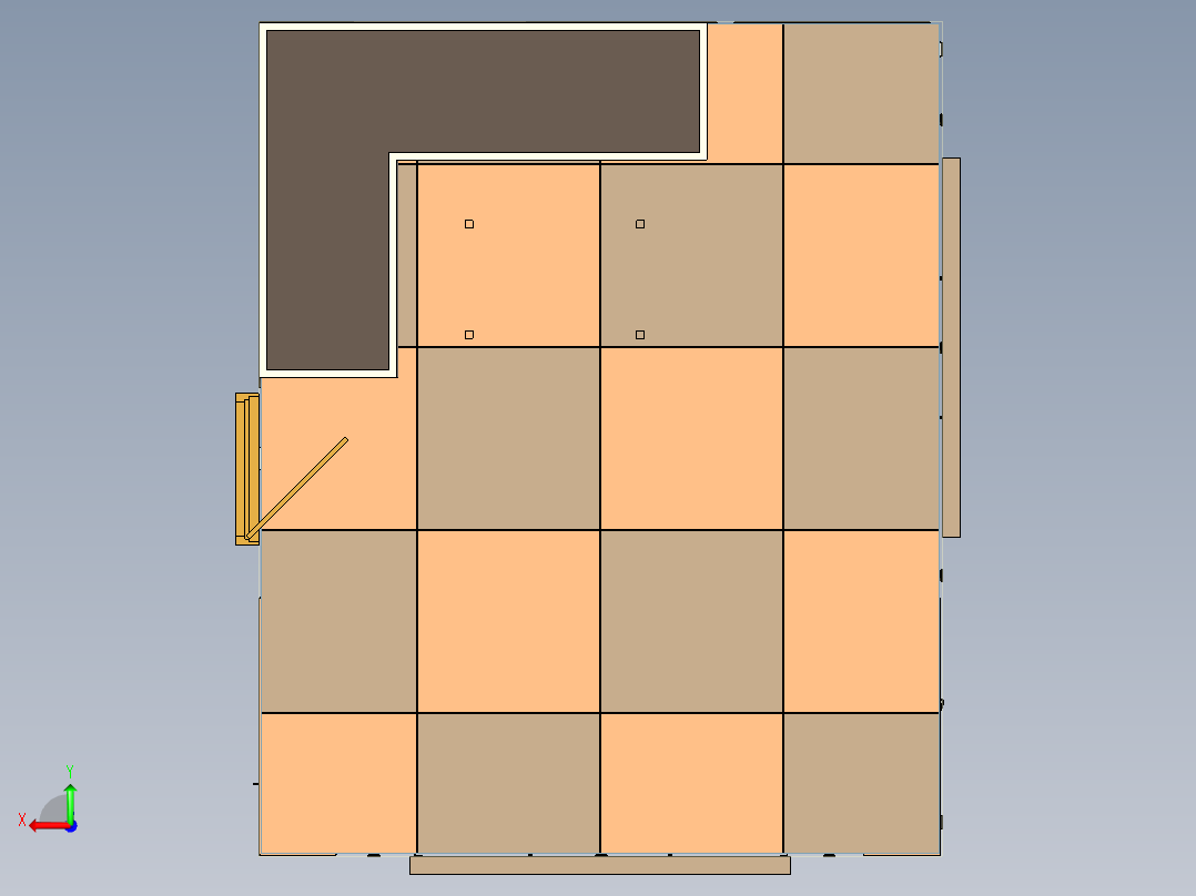 地面客厅后视图