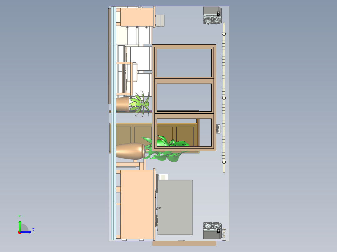 地面客厅左视图