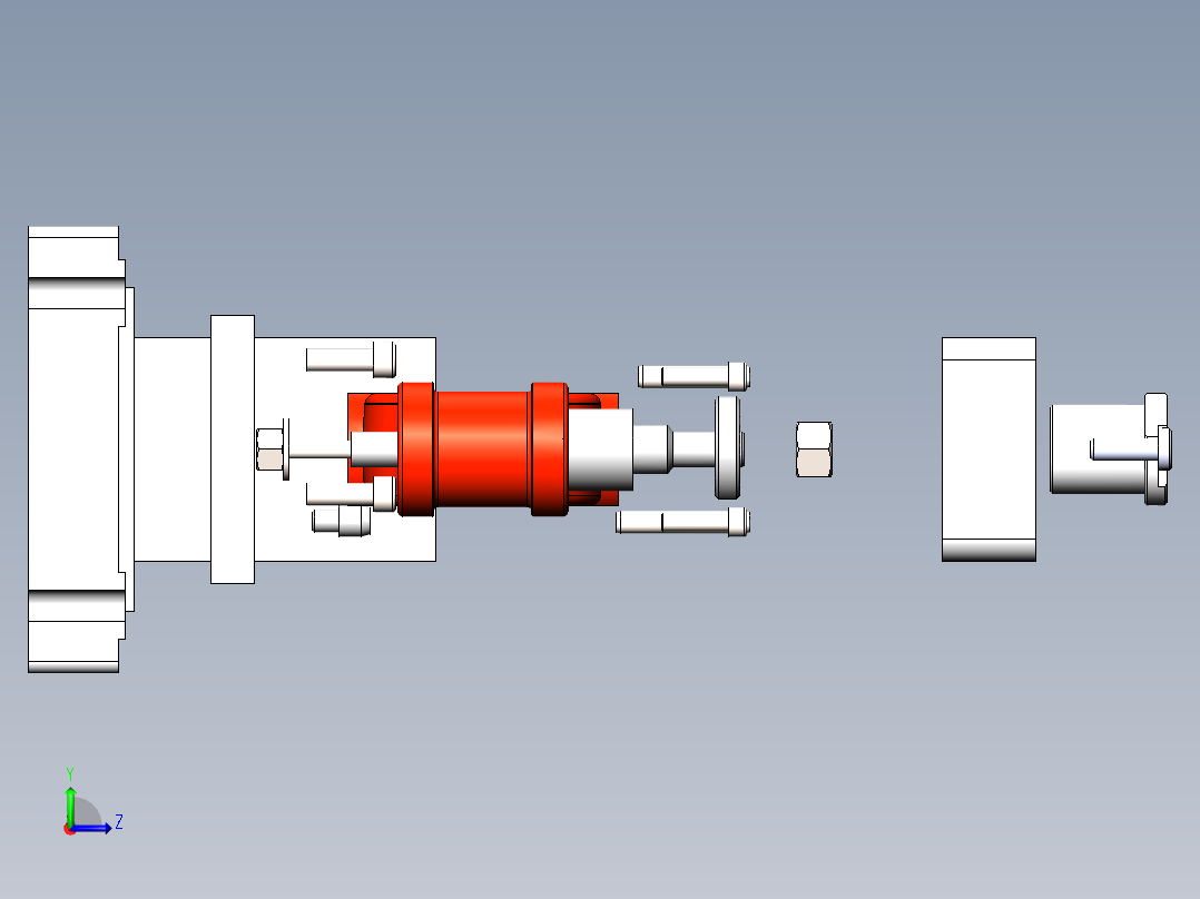 后钢板弹簧吊耳 机械加工工艺规程及钻φ30孔夹具设计【SW夹具三维】====ku左视图