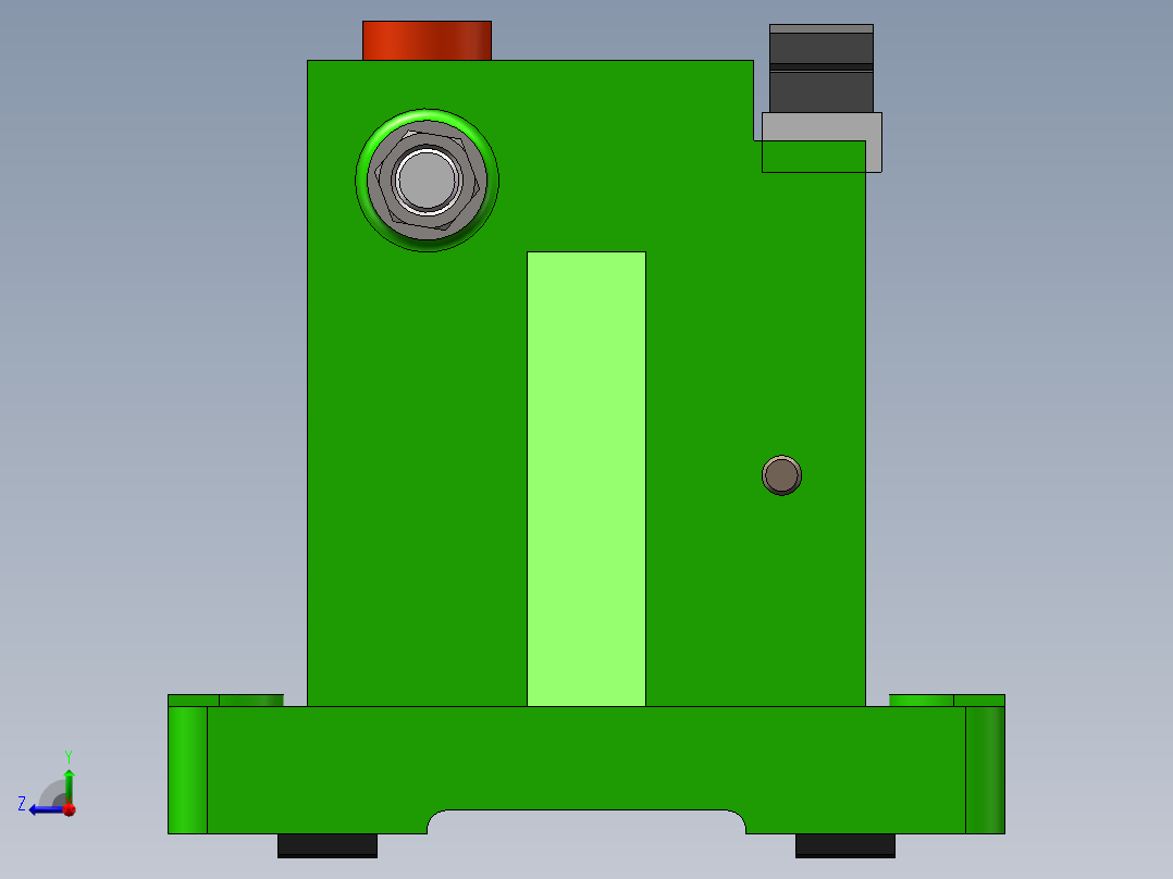 拖拉机变速箱拨叉加工工艺及铣槽夹具设计【含三维SolidWorks】【原创设计】右视图