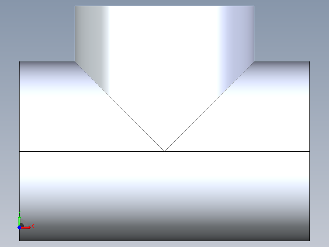 CPVC管件04-Sch80_Tee_FPTxFPTxFPT_9805-030_3in前视图