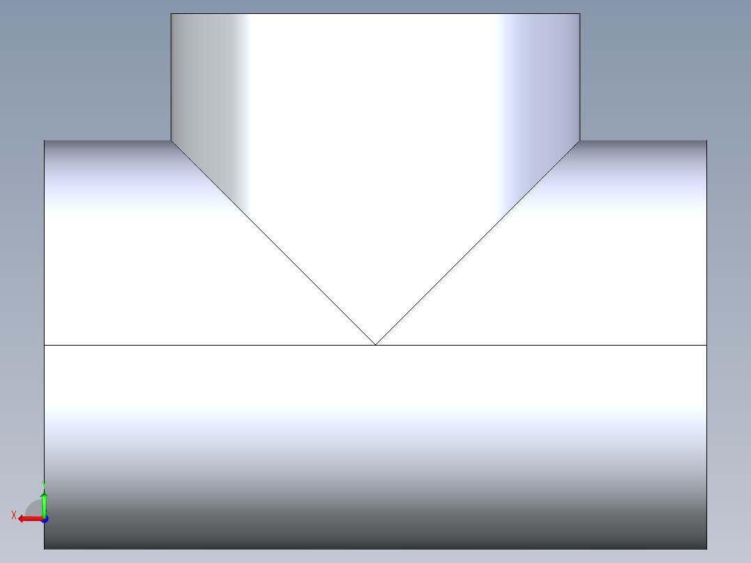 CPVC管件04-Sch80_Tee_FPTxFPTxFPT_9805-030_3in后视图