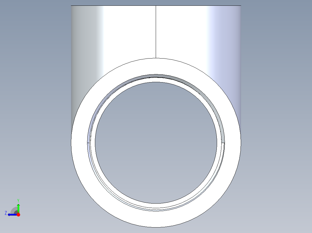 CPVC管件04-Sch80_Tee_FPTxFPTxFPT_9805-030_3in右视图